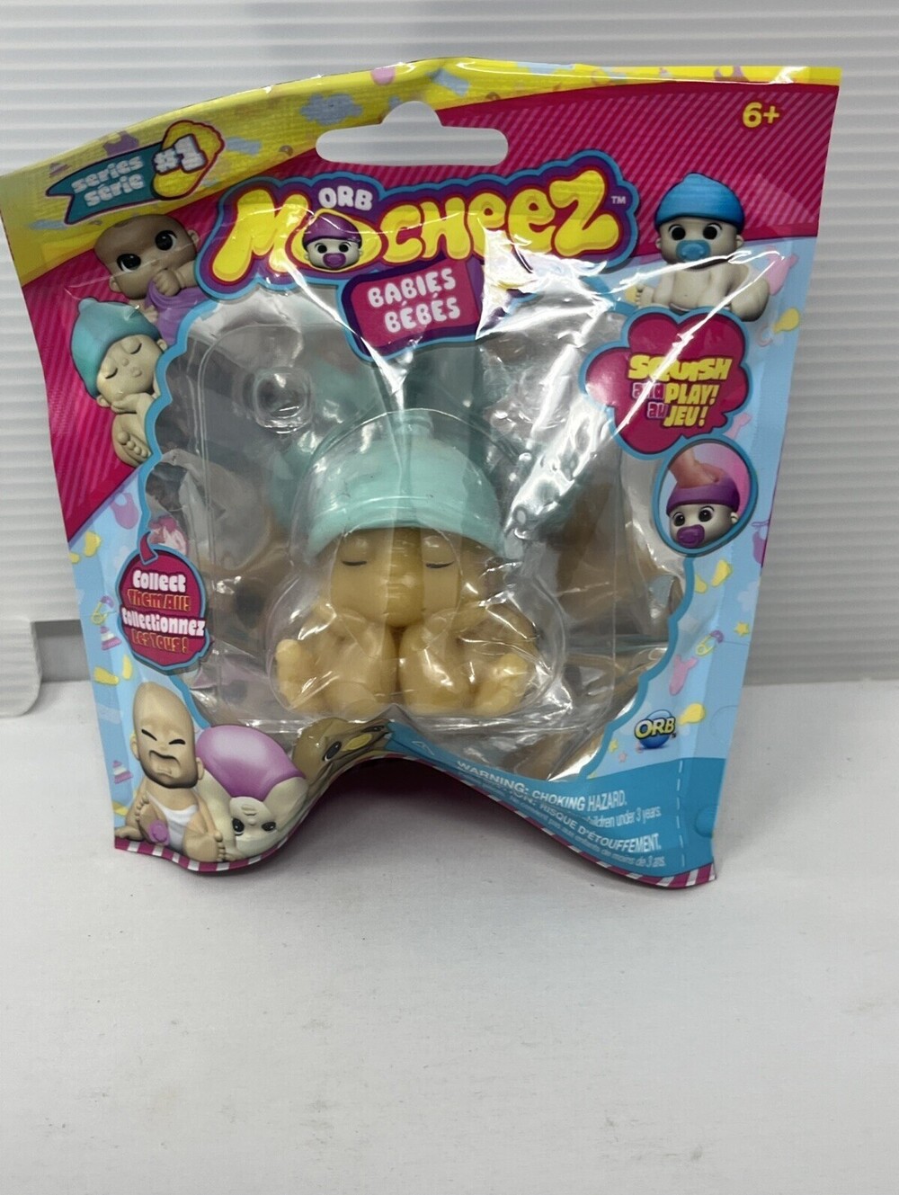 NEW SEALED ORB Mocheez Series 1 Babies Collectible Baby Blue Squishy Toy New